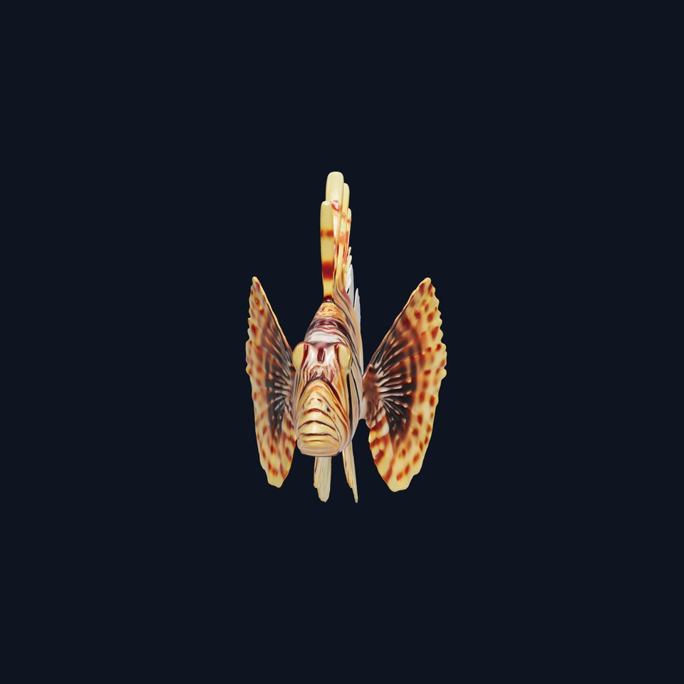 Lionfish D Model Pack for Aquatic Scenes